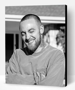 Black And White Mac Miller Paint By Number