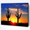 Cactus Sunrise Paint By Number