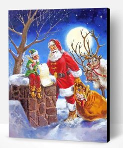 christm Christmas Santa Paint By Numbersas-santa-adult-paint-by-number