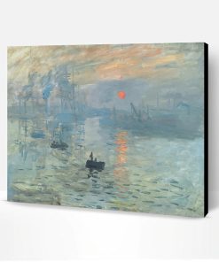 Claude Monet Sunrise Paint By Number