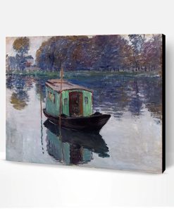 Claude Monet The Studio Boat Paint By Number