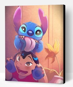 Cute Lilo Crazy Stitch Paint By Number