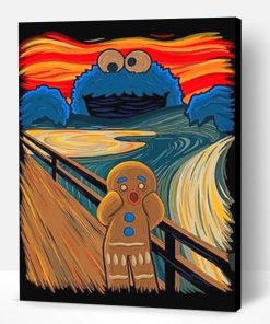 gingerbread man cookie monster Paint By Number