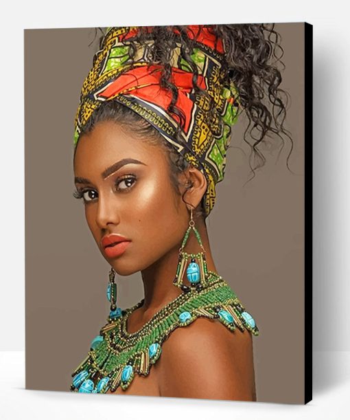 Gorgeous African Woman Paint By Number