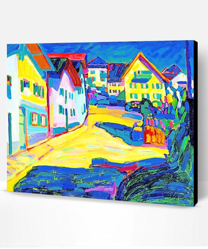 Houses At Murnau Wassily Kandinsky Paint By Number