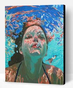 Lady Swimming Paint By Number