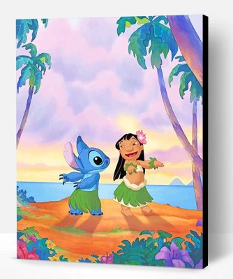 Lilo and Stitch Dancing Paint By Number