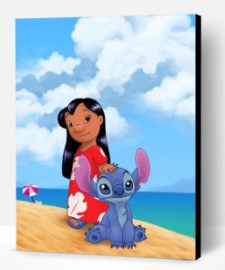 Lilo And Stitch Enjoying Their Summer Paint By Number
