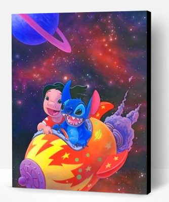 Lilo And Stitch Galaxy Paint By Number