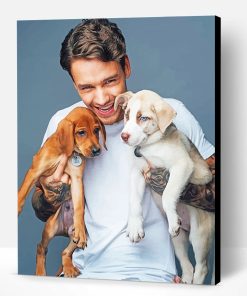 Liam Payne And Puppies Paint By Number
