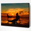 Mermaid Silhouette Sunset Paint By Number