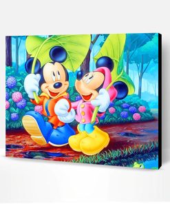 Mickey Mouse and Minnie Paint By Number