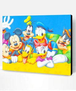 Mickey Mouse Characters Paint By Number