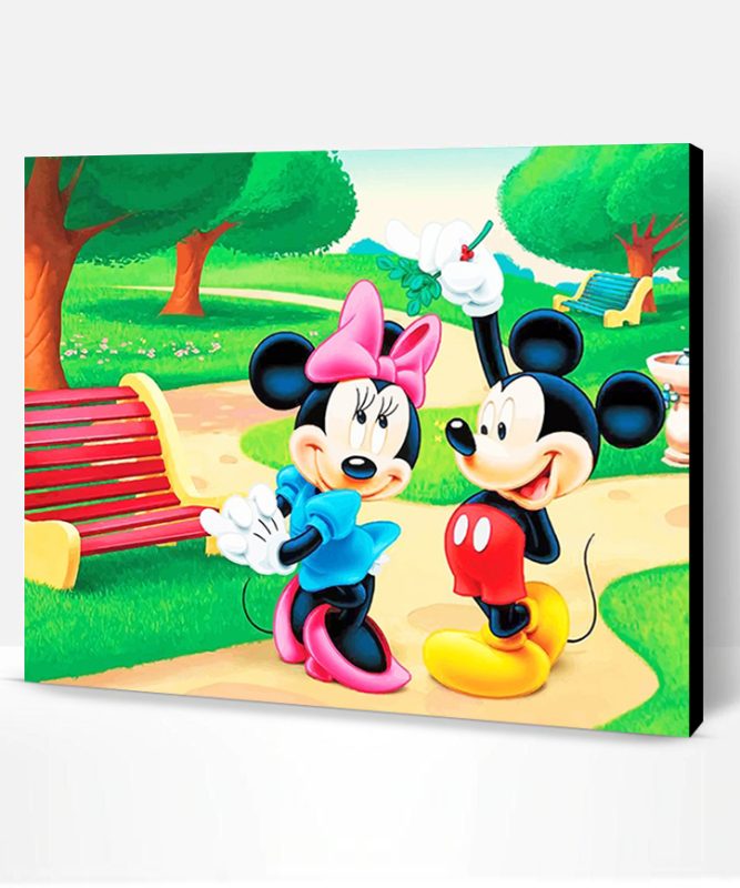 Minnie And Mickey Mouse Paint By Number