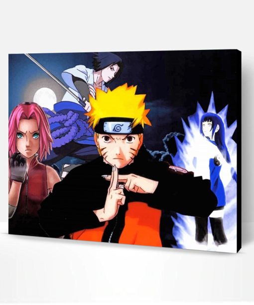 Naruto Sasuke Sakura Hinata Paint By Number