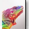 Rainbow Iguana Paint By Number