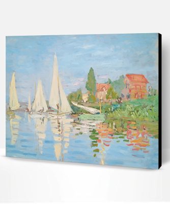 Claude Monet Regatta at Argenteuil Paint By Number