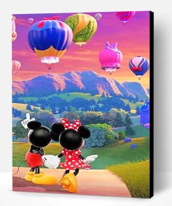 Romantic Mickey And Minnie Paint By Number
