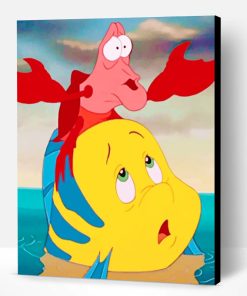 Sebastian And Flounder Paint By Number