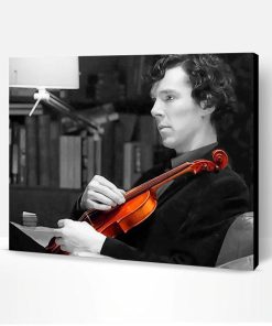 Sherlock Holmes Playing Violin Paint By Number