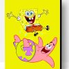SpongeBob And Patrick Star Paint By Number