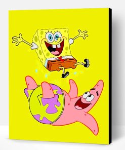 SpongeBob And Patrick Star Paint By Number
