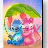Stitch And His Cute Wifey Paint By Number