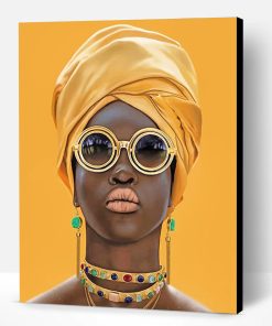 Stylish African Woman Paint By Number