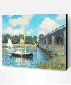 Claude Monet The Bridge At Argenteuil Paint By Number