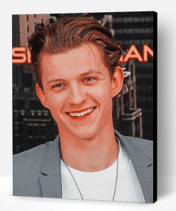 Tom Holland Portrait Paint By Number