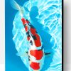 White And Red Koi Fish Paint By Number
