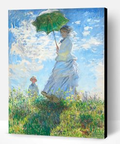 Claude Monet Woman With Parasol Paint By Number