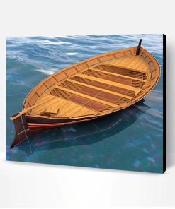 Wooden Row Boat Paint By Number