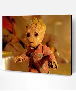Worried Baby Groot Paint By Number