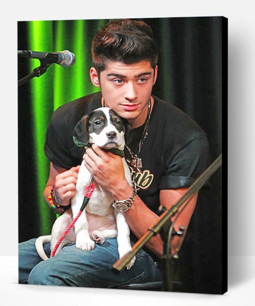 Zayn Malik And his Cute Pet Paint By Number