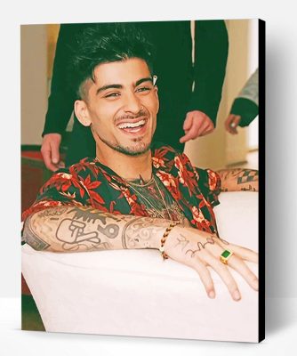 Handsome Zayn Malik Smiling Paint By Number