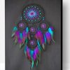 Black And Purple Dream Catcher Paint By Number