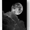 Black And White Full Moon Paint By Number