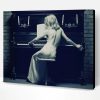 Black And White Piano Girl Paint By Number