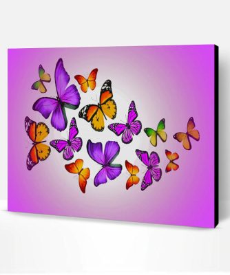 Colorful Butterflies Paint By Number