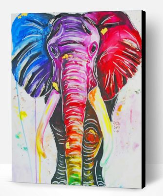 Colorful Elephant Paint By Number