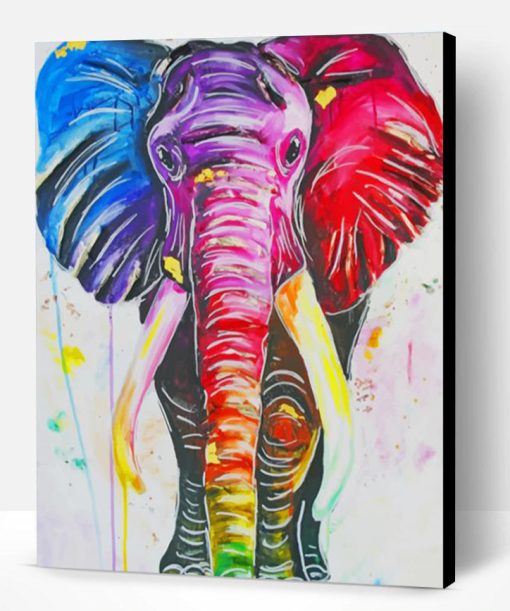 Colorful Elephant Paint By Number