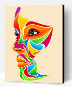 Colorful Face Art Paint By Number