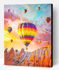 Colorful Hot Air Balloons Turkey Paint By Number