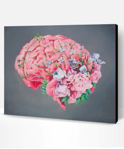 Floral Human Brain Paint By Number