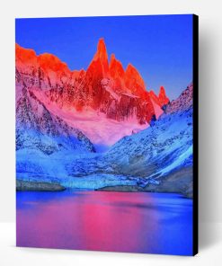 Frozen Mountains View Paint By Number
