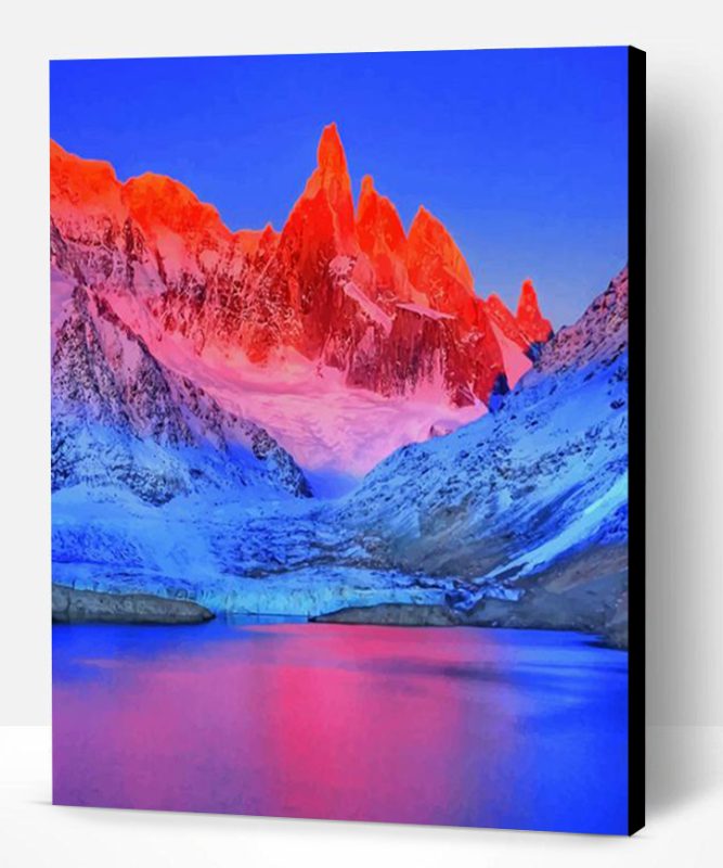 Frozen Mountains View Paint By Number