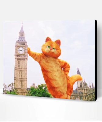 Garfield With Big Ben Paint By Number