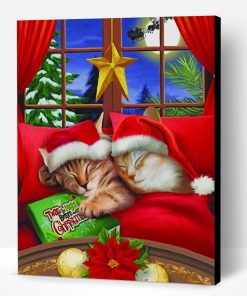 Merry Christmas Kitty Paint By Number