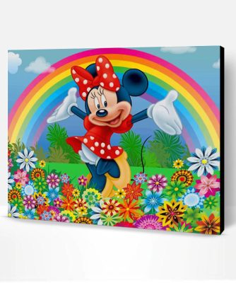 Minnie In Garden Paint By Number